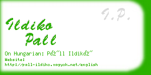 ildiko pall business card